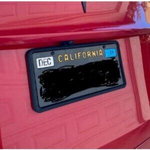 2 Pack Silicone License Plate Frame, Front Back License Plate Cover